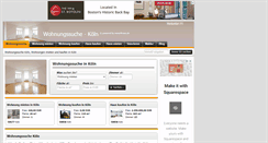 Desktop Screenshot of koelner-wohnungssuche.de
